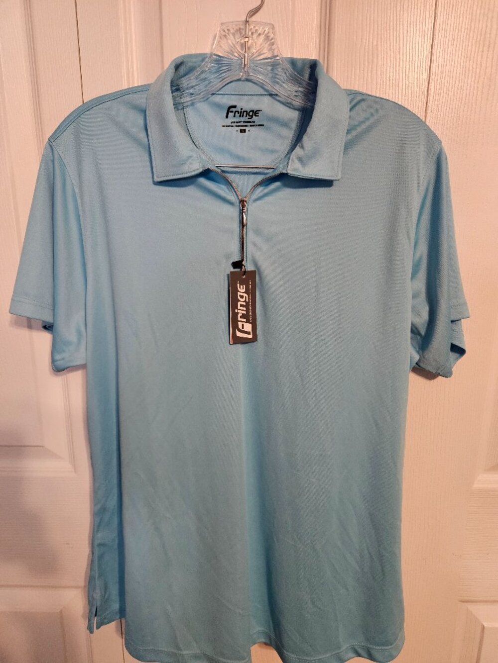 Quarter Zip Short Sleeve Athletic Shirt